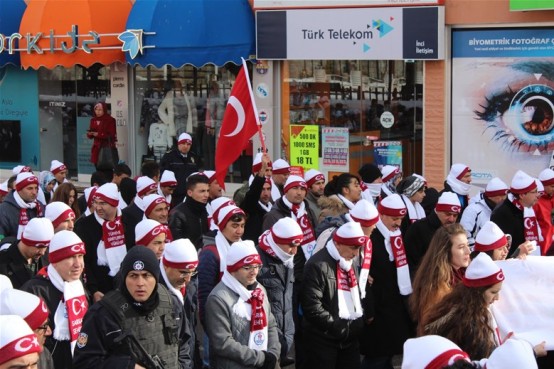 Karaman’da Sarıkamış yürüyüşü