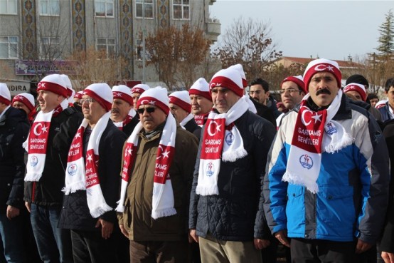 Karaman’da Sarıkamış yürüyüşü