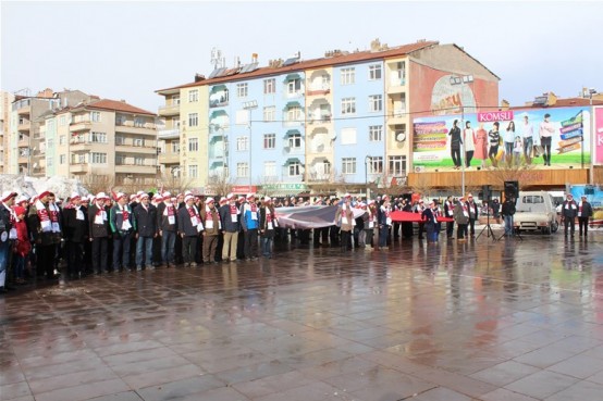 Karaman’da Sarıkamış yürüyüşü