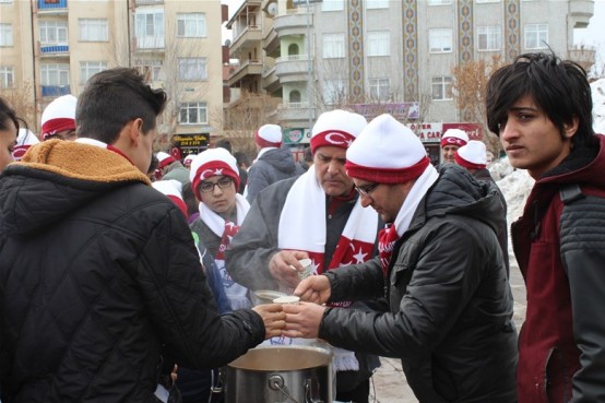 Karaman’da Sarıkamış yürüyüşü