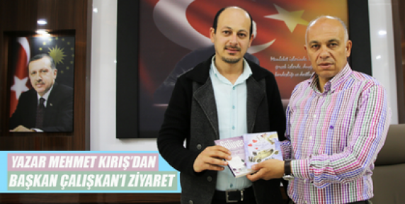 Karaman'da Yazar Kırış, Başkan Çalışkanı Ziyaret Etti