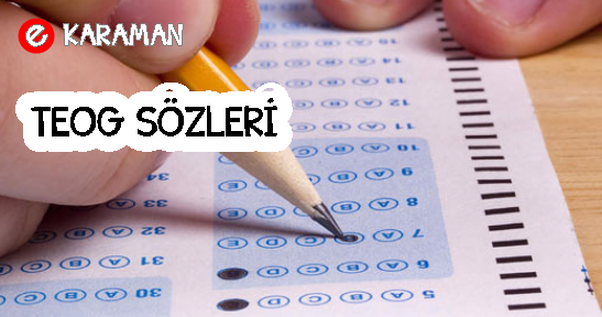 Teog başarı sözleri, güzel teog mesajları 2017