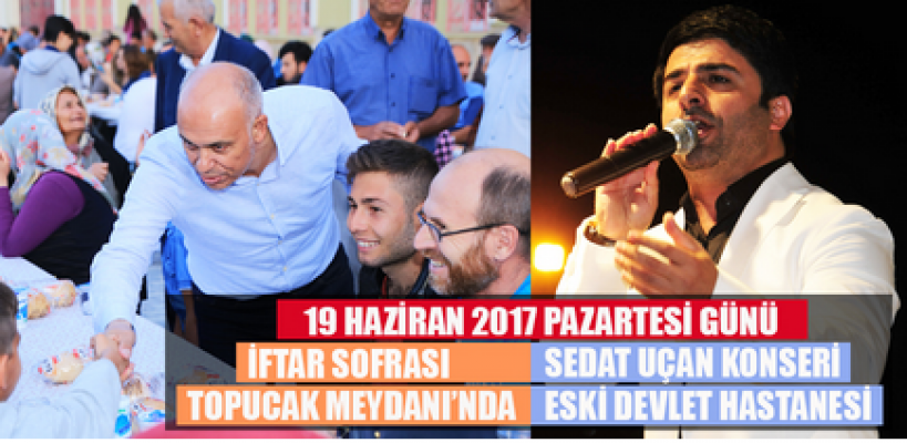 Karaman'da İftar sofrası bu akşam Topucak Mahallesinde