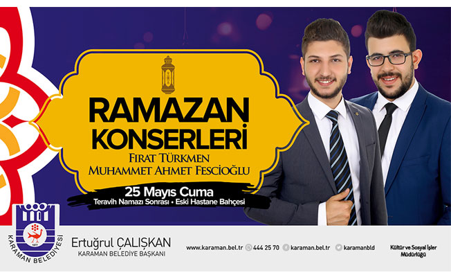 RAMAZAN ETKİNLİKLERİNDE İLK KONSER CUMA GÜNÜ