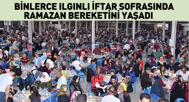 Binlerce Ilgınlı İftar Sofrasında Ramazan Bereketini Yaşadı