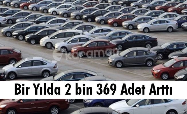 Bir Yılda 2 bin 369 Adet Arttı