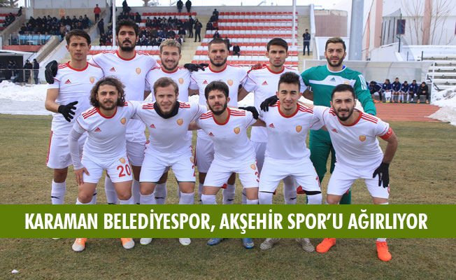 KARAMAN BELEDİYESPOR, AKŞEHİR SPOR’U AĞIRLIYOR