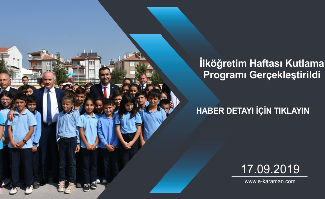 İlköğretim Haftası Kutlama Programı Gerçekleştirildi