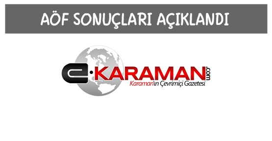  AÖF sınav sonuçları açıklandı, 26-27 kasım 