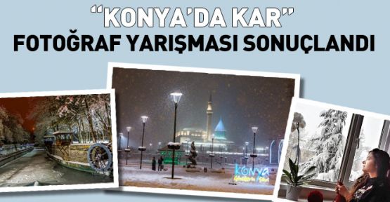 Konya’da Kar konulu fotoğraf yarışması sonuçları açıklandı