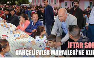 Bahçelievler Mahallesi’nde iftar sofrası kuruldu