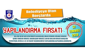 BORÇLU VATANDAŞLARIMIZA YENİDEN YAPILANDIRMA FIRSATI