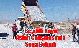 Beydilli Köyü Asfalt Çalışmasında Sona Gelindi