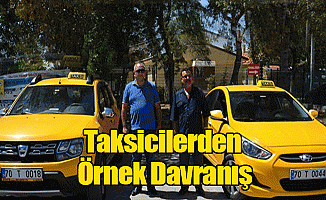 Taksicilerden Örnek Davranış!