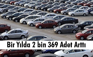 Bir Yılda 2 bin 369 Adet Arttı