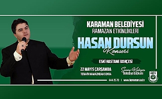 HASAN DURSUN KONSERİ BU AKŞAM ESKİ DEVLET HASTANESİ MEYDANINDA