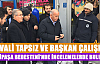 Karaman Valisi Tapsız ve Başkan Çalışkan, bedesten de inceleme yaptı